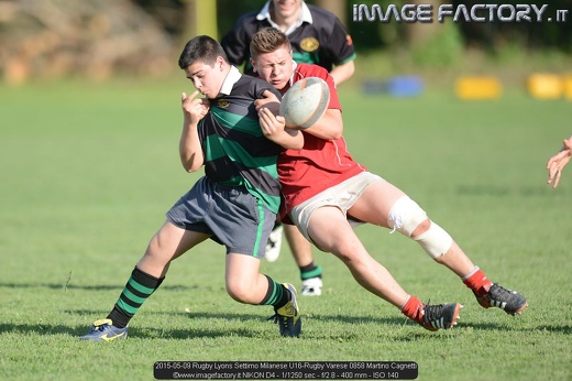 2015-05-09 Rugby Lyons Settimo Milanese U16-Rugby Varese 0858 Martino Cagnetti